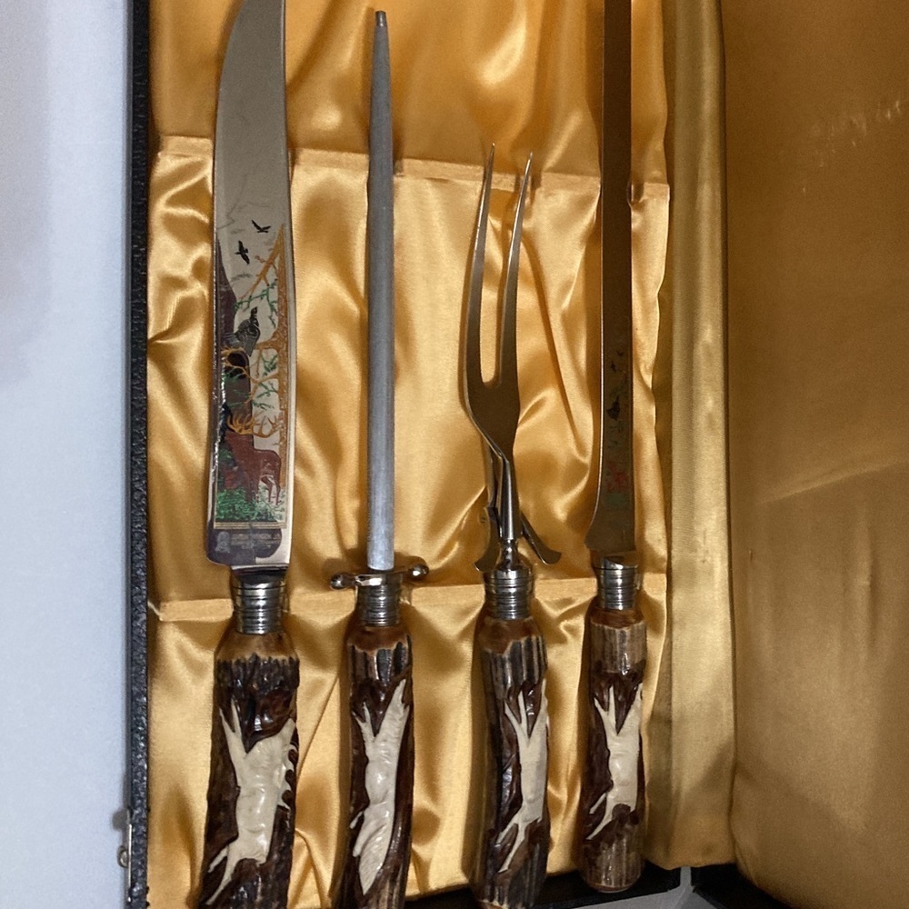 Anton Wingen Jr Solingen Germany Rostfrei Carving set.​​